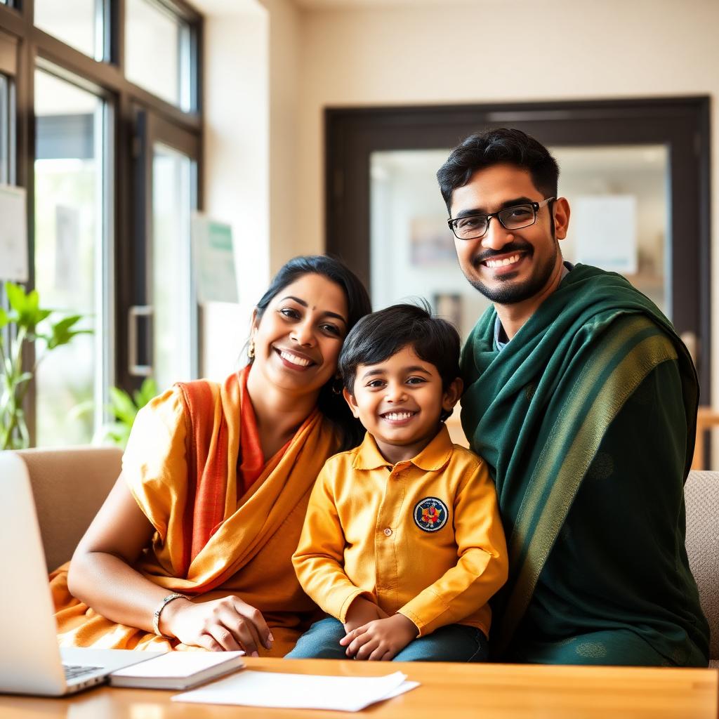 Family at admission interview